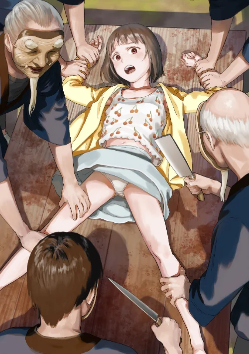 〈エロ漫画〉いけにえの森 ハーフ版|作者:雨がっぱ少女群 試し読みサンプル 2ページ目