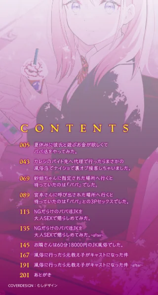 〈エロ漫画〉体で稼ぐパパ活女子たちと大人セックスしちゃいました。【デジタル特装版】|作者：k-ya 試し読みサンプル 2ページ目
