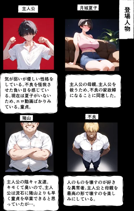 〈エロ漫画〉女手ひとつでボクを育ててくれた自慢の母がボクを守るためにいじめっ子の女になる話 モザイク版|作者：バベル太郎 あいラビ 試し読みサンプル 5ページ目