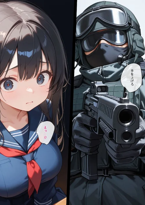 〈エロ漫画〉学園を占拠したテロリストがド変態だったら モザイク版(単話)|作者:砂糖愛好会 あいラビ 試し読みサンプル 5ページ目