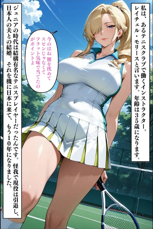 〈エロ漫画〉人妻ですが雌でした〜イきたくないのに醜顔アクメ テニスコーチが醜態晒した日〜 モザイク版|作者：Uスタス あいラビ 試し読みサンプル 5ページ目