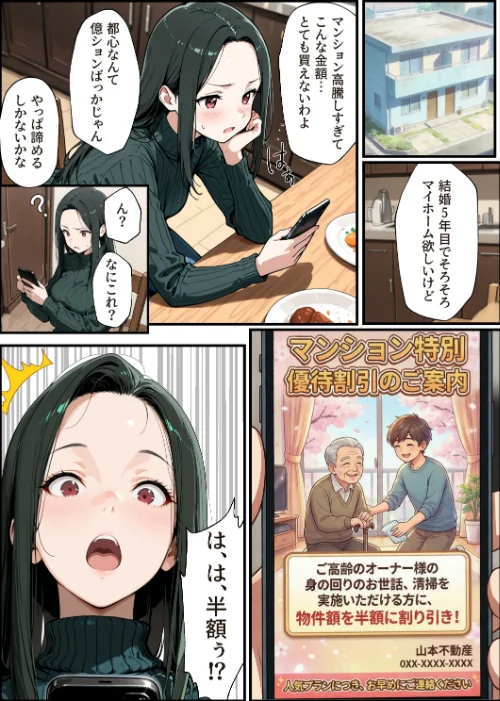 〈エロ漫画〉孕ませマンション ローン半額の条件に毎週オーナーの精液を注がれる若妻【棒消し修正版】|作者：ナルミコ 試し読みサンプル 3ページ目