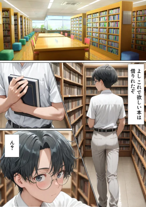 〈エロ漫画〉エロ同人大好きな女子校生ギャルがクラスメイトと初濃厚SEX【モザイク版】|作者：JKあんまん 試し読みサンプル 2ページ目