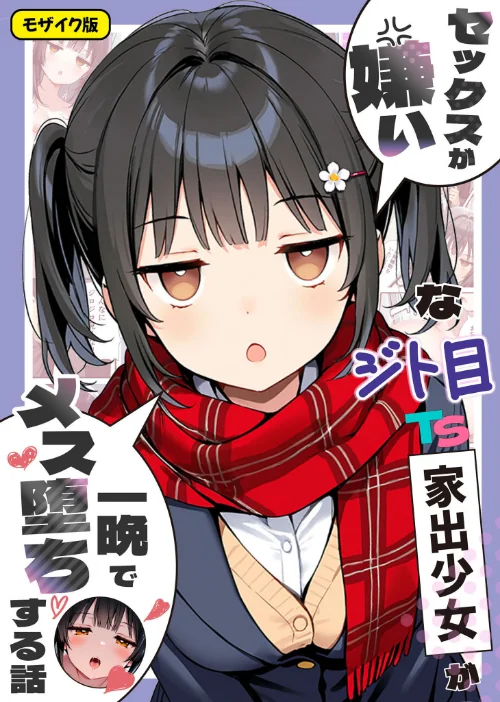 〈エロ漫画〉セックスが嫌いなジト目TS家出少女が一晩でメス堕ちする話 モザイク版|作者：悪魔ほろほろ あいラビ 試し読みサンプル 2ページ目