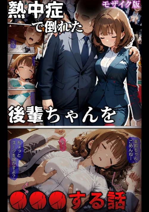 〈エロ漫画〉熱中症で倒れた後輩ちゃんを●●●する話 モザイク版|作者：ばななメモリアル あいラビ 試し読みサンプル 2ページ目