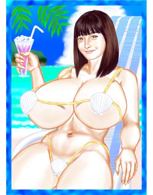 〈エロ漫画〉暑乳見舞い(単話)|作者:tsuyoshi 試し読みサンプル 2ページ目